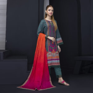 3 Pcs Lawn – Unstitched Salina by Regalia Textile