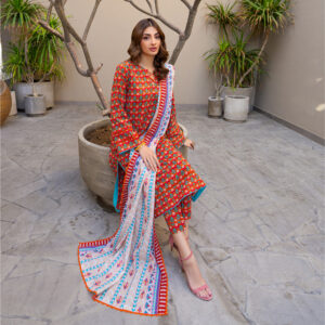 3 Pcs Lawn – Unstitched Salina by Regalia Textile