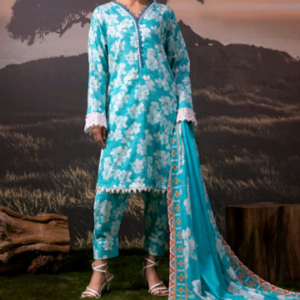 3 Pcs Lawn – Unstitched Salina by Regalia Textile