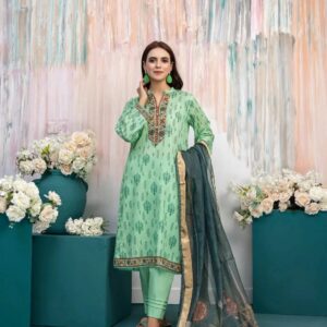 3 Pcs Lawn - Unstitched Salina by Regalia Textile