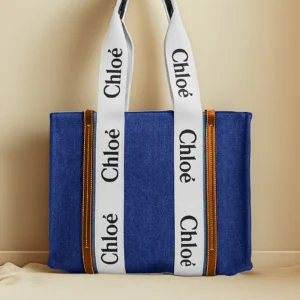 CHLOE CANVAS TOTE 51 – BLUE