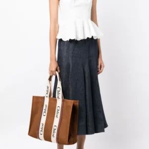 CHLOE CANVAS TOTE 51 - DARK BROWN