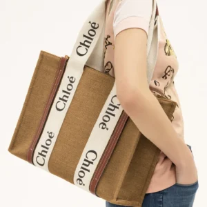 CHLOE CANVAS TOTE 51 - LIGHT BROWN