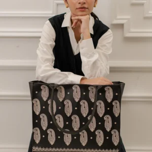 EMBROIDERY TOTE01 - BLACK