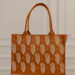 EMBROIDERY TOTE 01 - MUSTARD