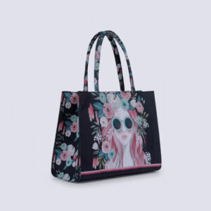 MIMI CANVAS TOTE 67 - BLACK